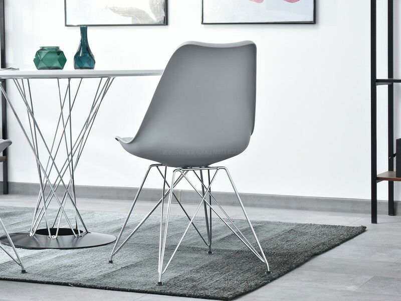 Szék Large Rod (szürke + króm)