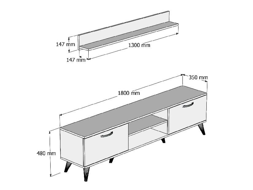 Mobilier living Lavune 1 (pin atlantic) 