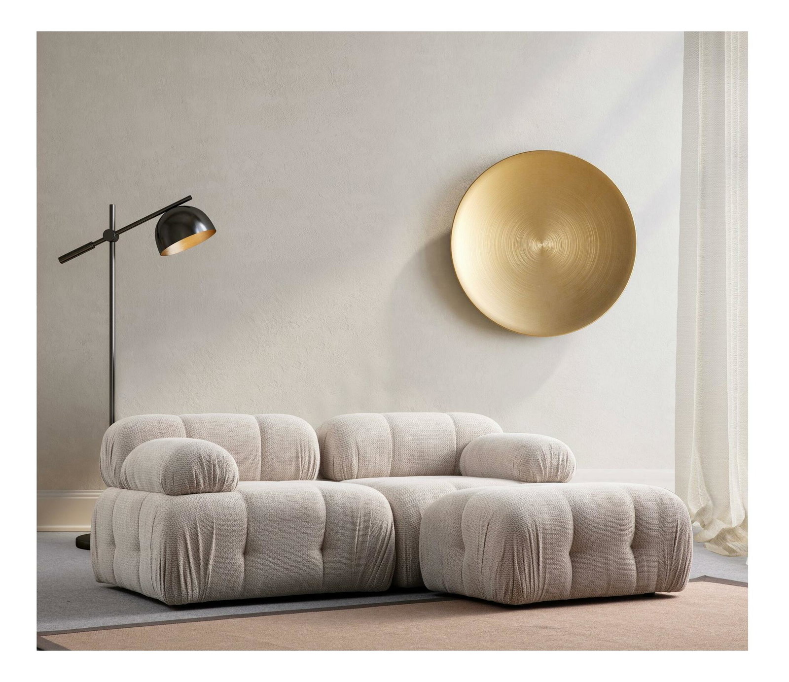 Sarok ülőgarnitúra Pettit 2 (krém)