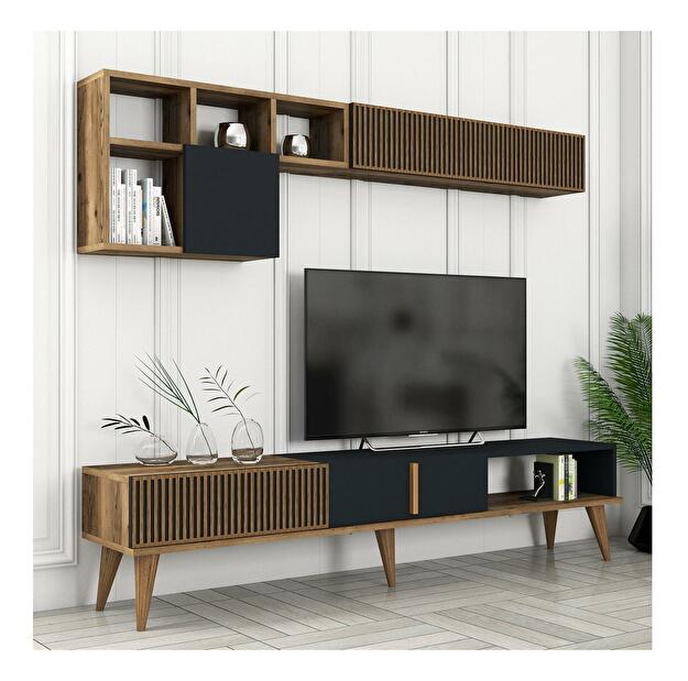 Set mobilier living Milonella (Nuc + antracit)