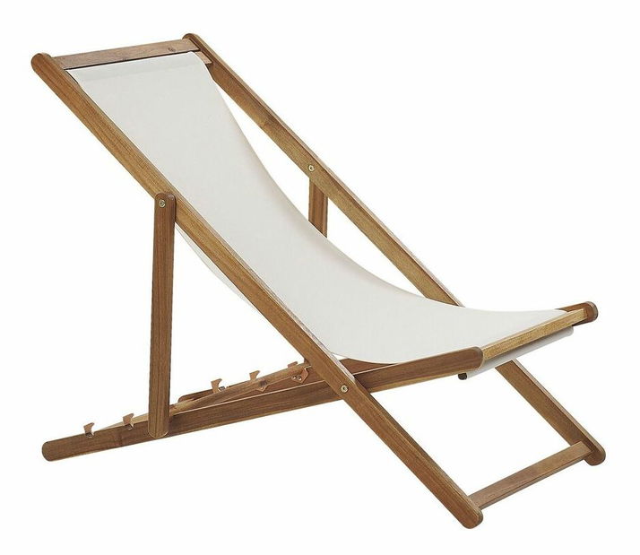 Záhradné lehátko s 2 náhradnými poťahmi Antio (svetlé drevo)