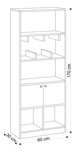 Regál Marissol (dub)