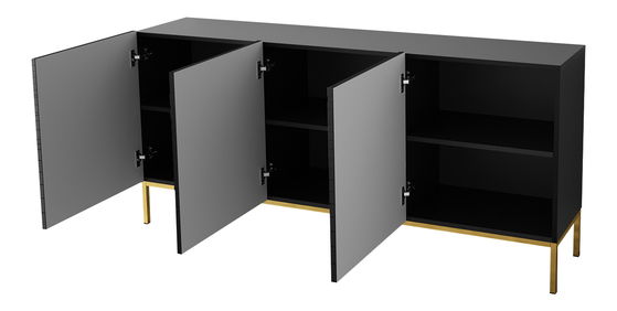 Szekrény Magnilda 160 (fehér + fényes fehér)