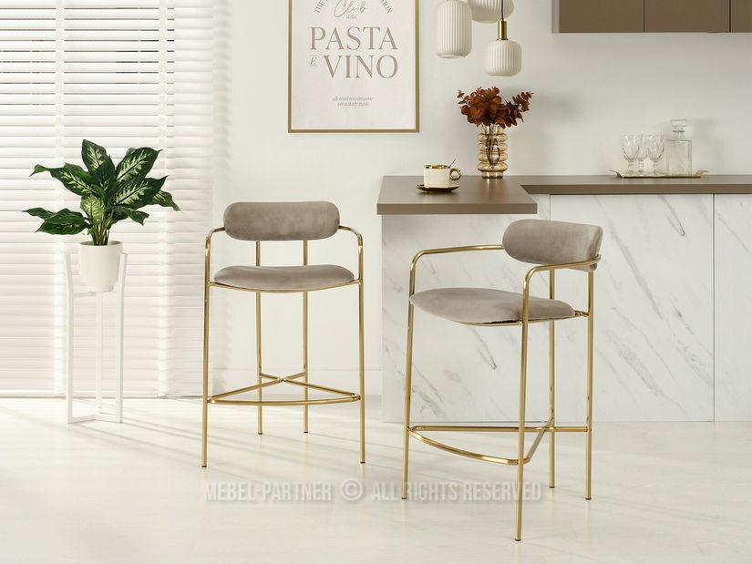 Stolica Viola (bež + zlatna)