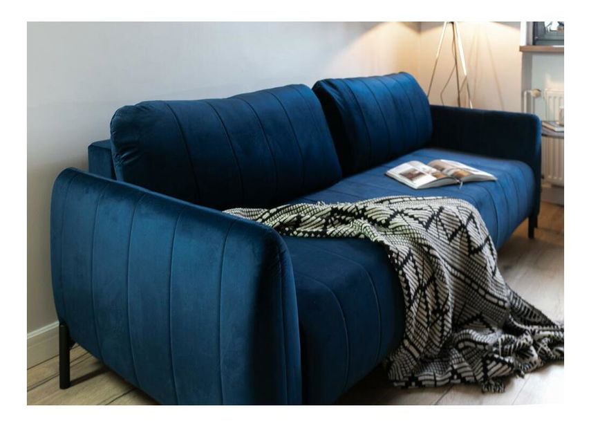 Háromszemélyes kanapé Newbie (tengerészkék + fekete)