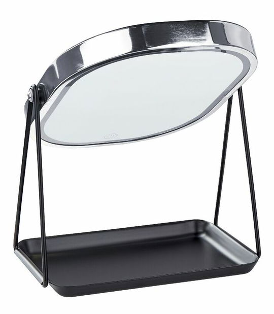 Kozmetičko ogledalo Dinora (srebrna) (s LED rasvjetom)