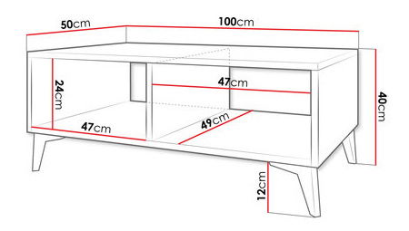 Stolić za kavu Opuncia (bijela + bijela sjajna + zlatna)