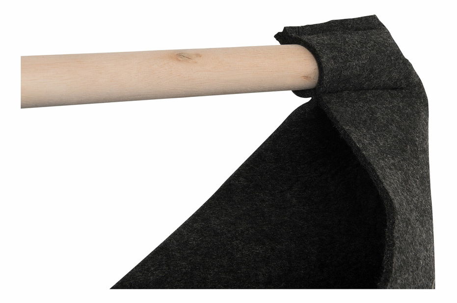 Set 3 buc coșuri textile KIANDRA (plsť) (gri)