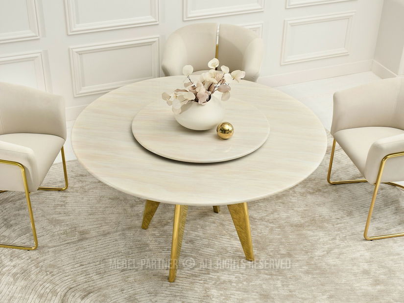 Masă sufragerie Aerosoles (bej + auriu)