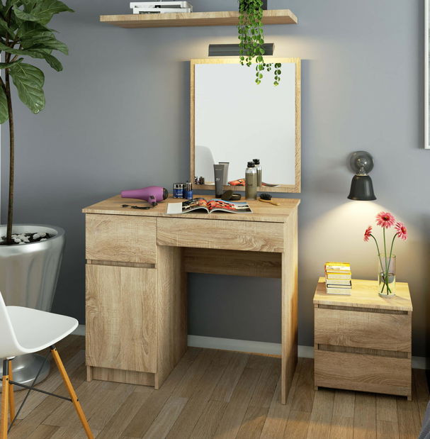 Toaletni stolić Pritha (hrast sonoma)