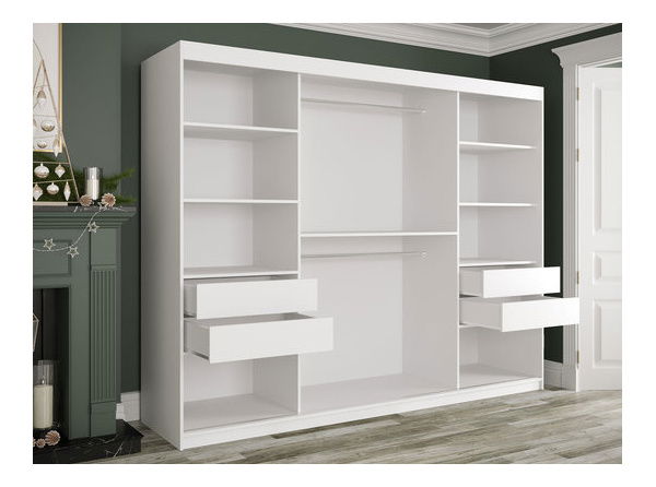 Dulap de haine Nona T1 (negru + mamură negru)