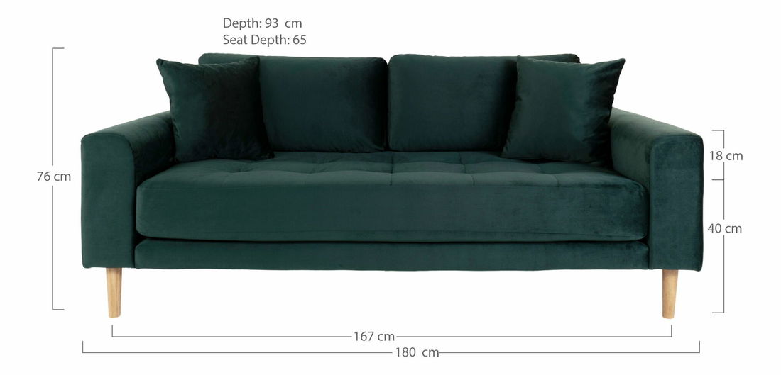 Pohovka dvojsedačka Lvaveriaora 25 (zelená)