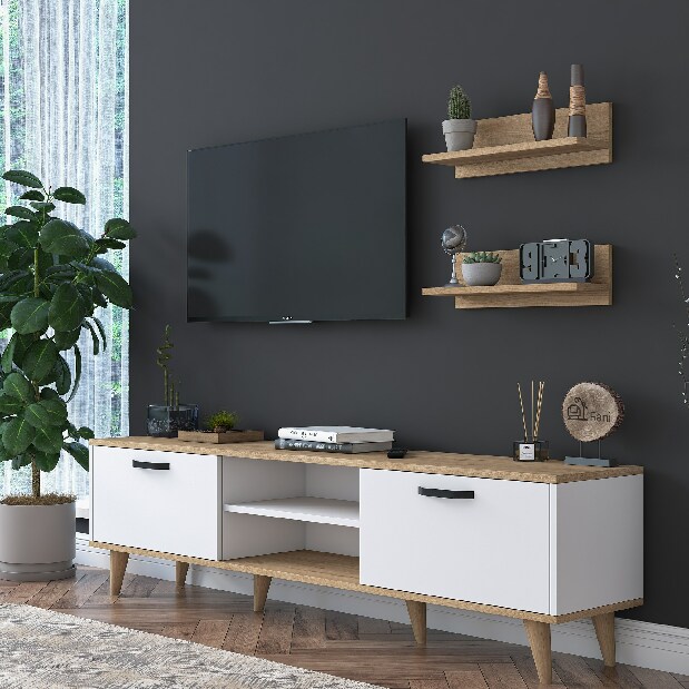 Mobilier living Martha 1043 (Alb + Nuc)