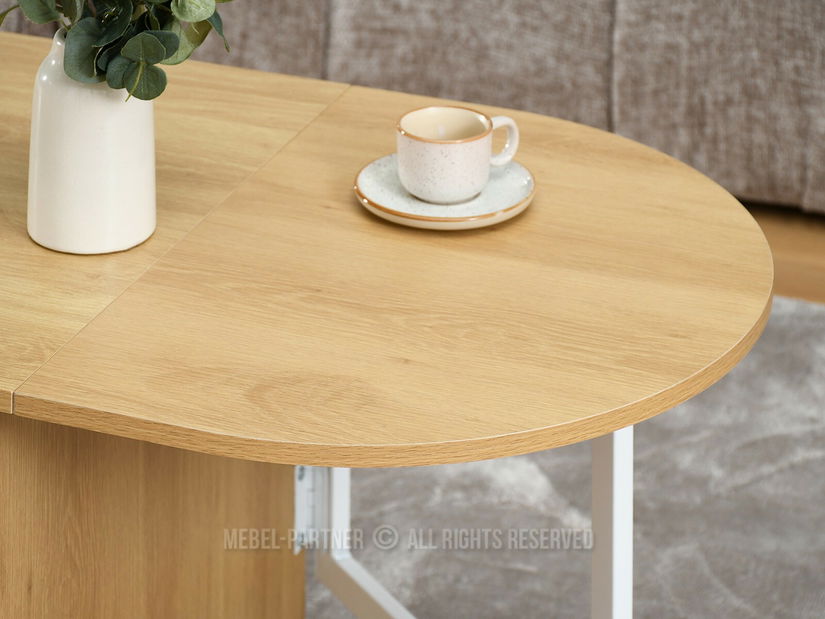 Măsuță de cafea Entrana (stejar + alb)