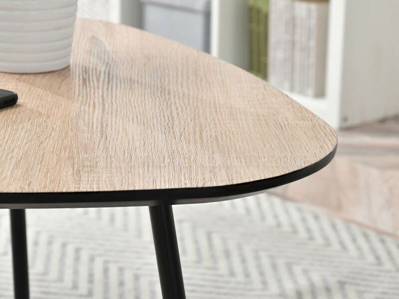 Konferenčný stolík Rossi Zest Xl (sonoma + čierna)