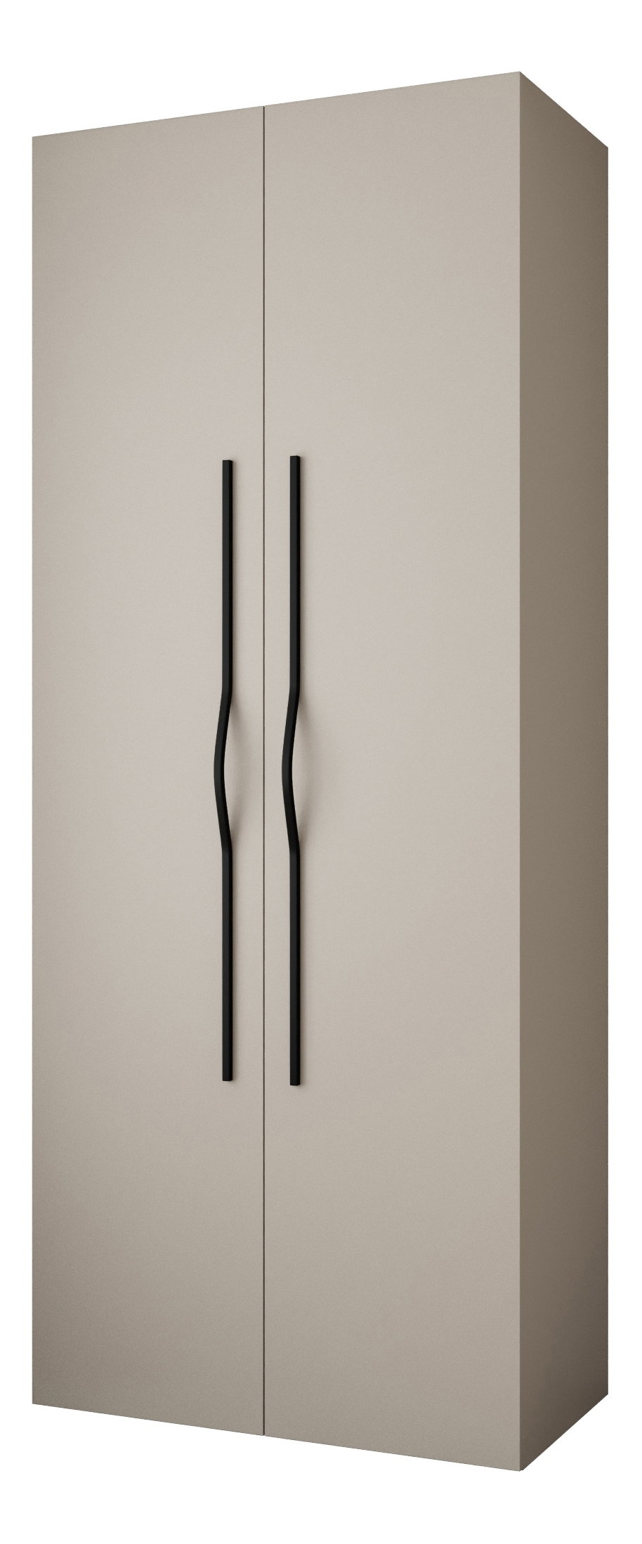 Ruhásszekrény 100 cm Carmela 40-2 (kasmír + fekete)