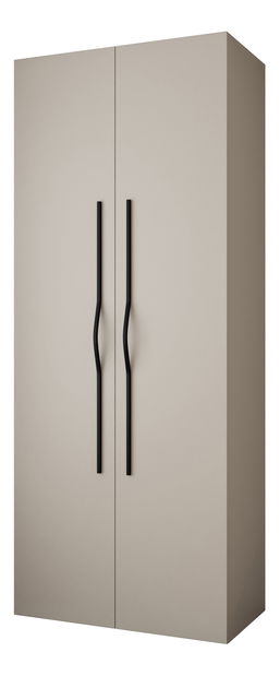 Šatníková skriňa 100 cm Carmela 40-2 (kašmír + čierna)
