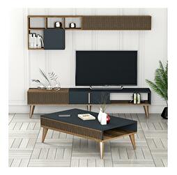 Set mobilier living Milonella (Nuc + antracit)