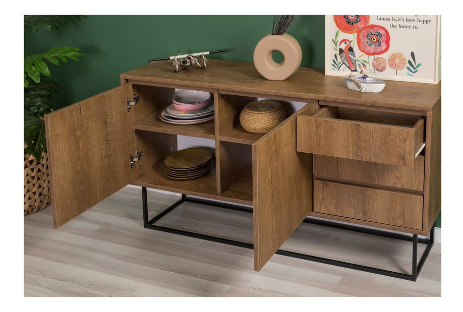 Set za dnevni boravak Laxi 22 (orah + crna)