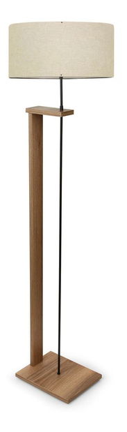 Podna svjetiljka Avanasta 3 (bež + drvo)