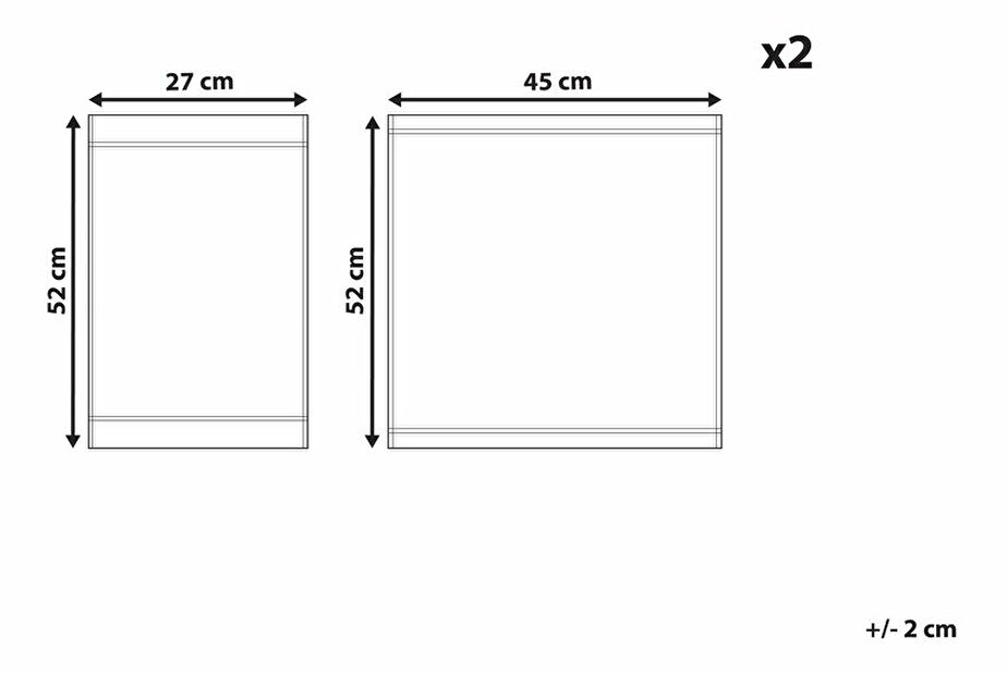 Set navlaka za vrtnu ležaljku (2 kom.) Ciala (uzorak masline)