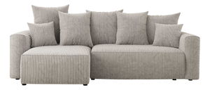 Rohová sedačka Denia (L) (mliečna)