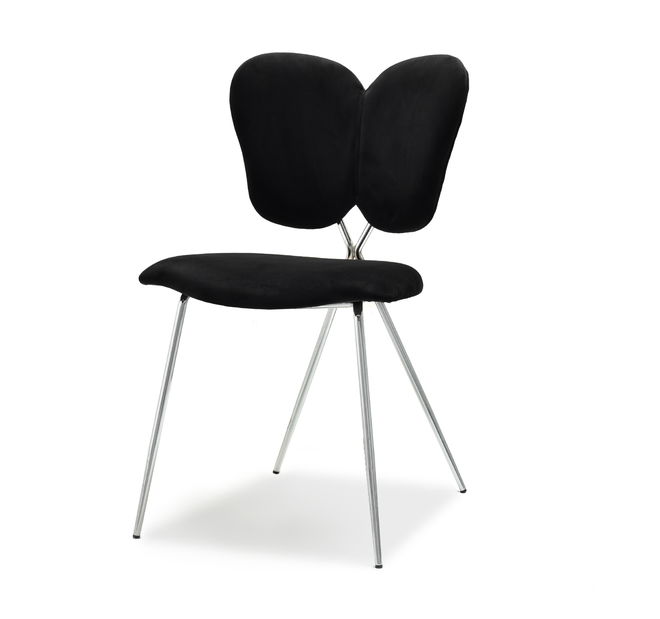 Scaun Wrangler (negru + crom)