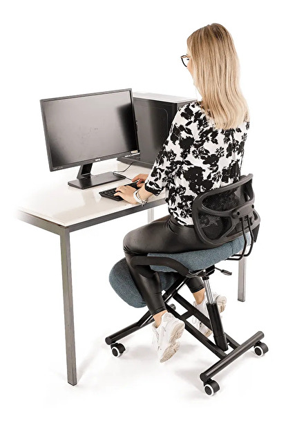 Ergonomická kancelárska stolička Rusu (sivohnedá)