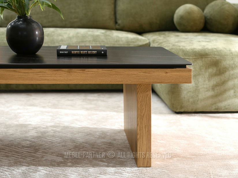 Stolić za kavu Aventajaban (crna + hrast)