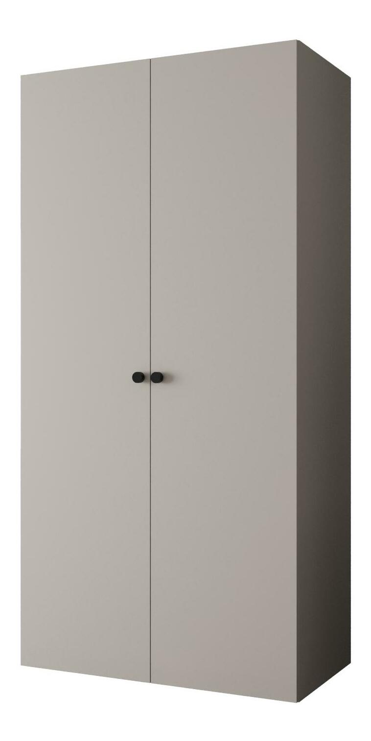 Dulap de haine 100 cm Parna 1 (Cașmir + Negru)