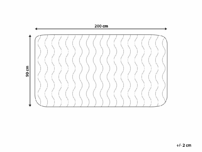 Protecție pentru saltea 200 x 90 cm Pekza (alb) *vânzare stoc