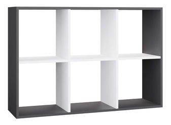 Regál Metros 3 (antracit + biela)