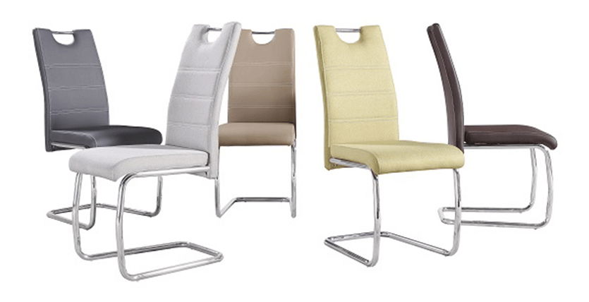 Étkezőszék Abira New (bézs + króm)