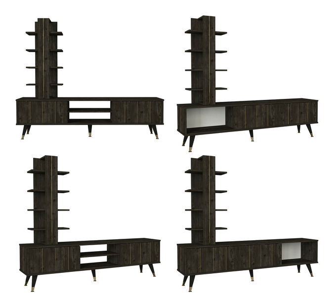 Mobilier living Neo (maro închis)