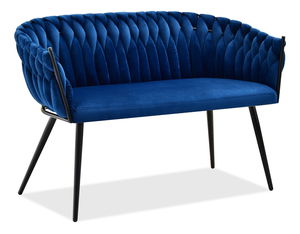 Pohovka dvojsedačka Radio (čierna)