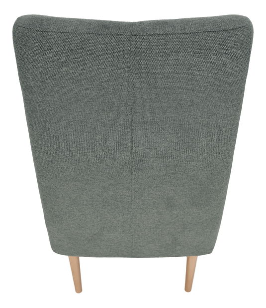 Relaxačné kreslo Saif (sivá + buk)