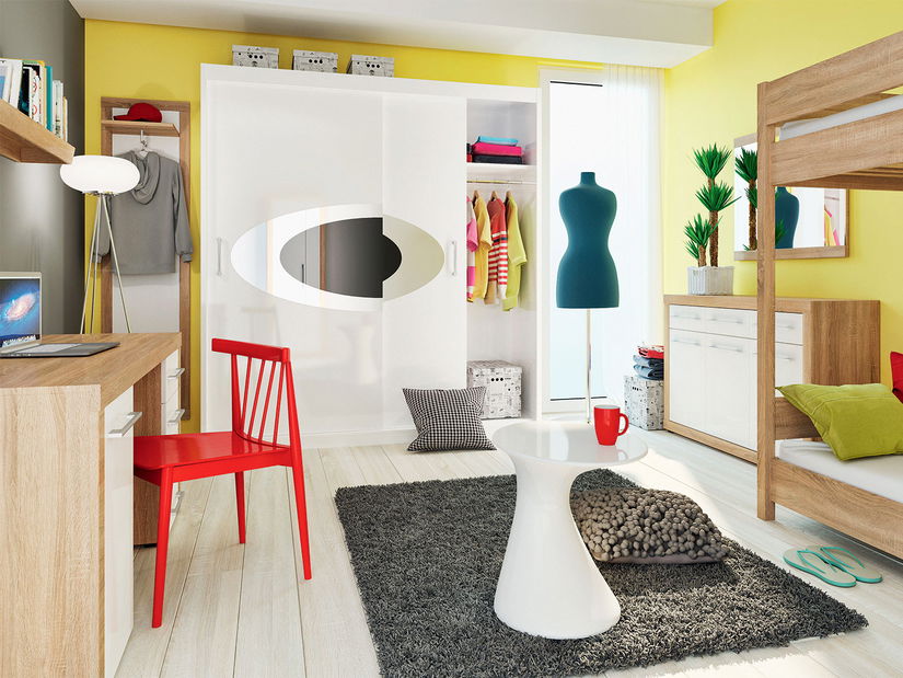 PC stolík BRW Bigi BIU1D4S