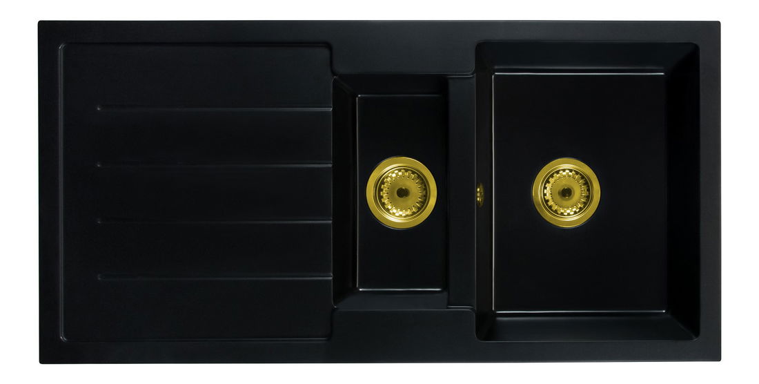 Kuhinjski sudoper Yuxur (crna) (bez otvora za bateriju) (L)