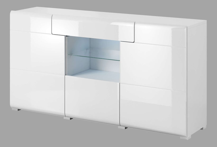 Vitrin Tamie Típus 26 (fehér + fényes fehér) *kiárusítás