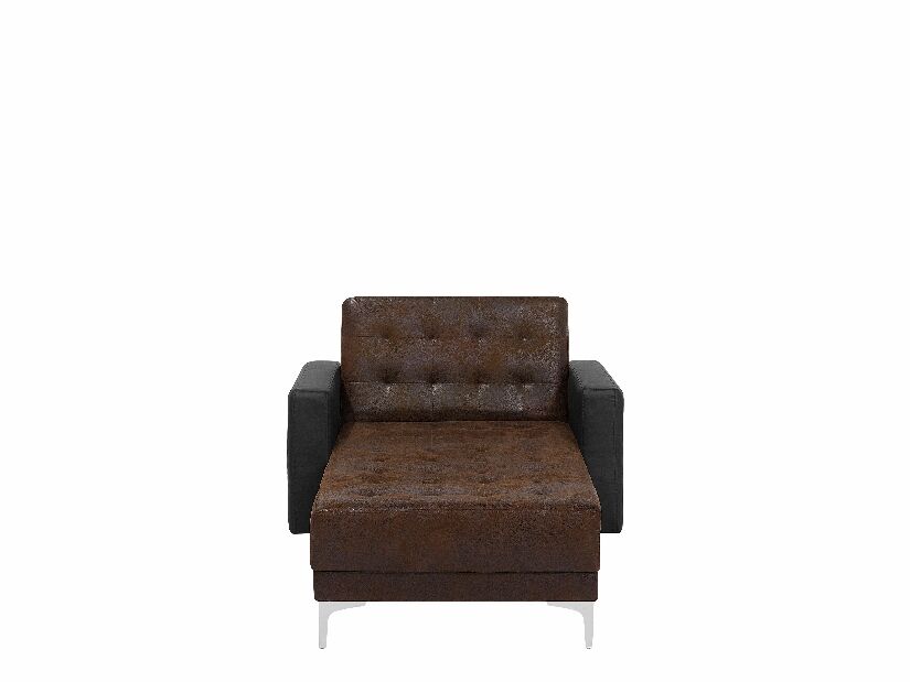Pihenő fotel ABERLADY (textil) (barna)