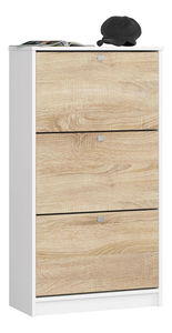 Ormarić za obuću Satori (bijela + hrast sonoma)