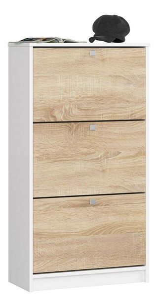 Botník Satori (biela + dub sonoma)