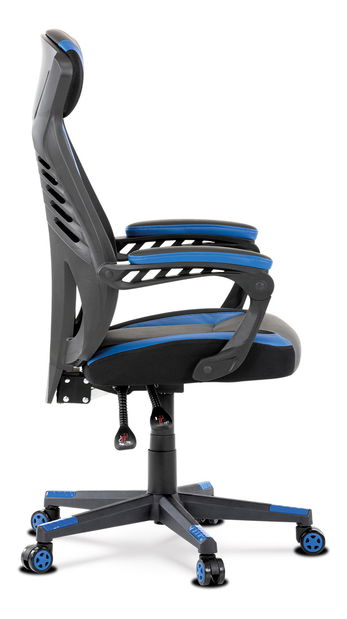 Fotoliu de birou/ gaming Ymbun-Y213-BLUE (negru + albastru)