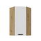 Horná rohová kuchynská skrinka Lucid 60x60 GN-108 1F (45° (korpus: dub artisan + front: mdf biela)