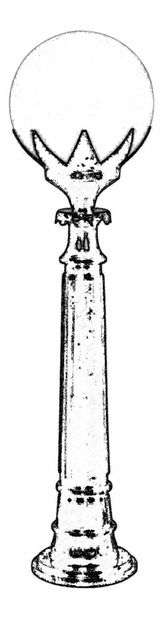 Vanjska podna svjetiljka Dewi (crna + bijela)