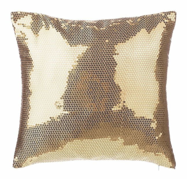 Set 2 buc. perne 45 x 45 cm ASTARA (poliester) (auriu)