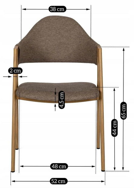 Étkezőszék Renuncio (bézs) 