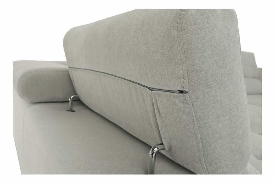 Rohová sedačka Bjorn R (L) (svetlosivá)