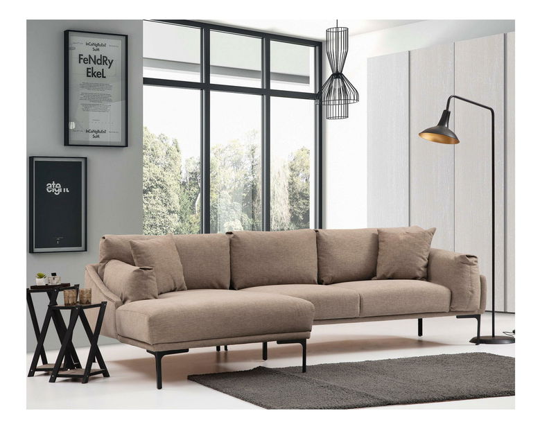 Colțar Leonero (S) (mocha deschis + negru)