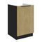 Dolná kuchynská skrinka pod drez Carminia 50 ZL 1F BB (dub cremona + čierna)